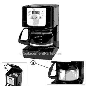 Part Location Diagram of 139049000000 Mr Coffee Mrc, 5 Cup,thermal, Stainless